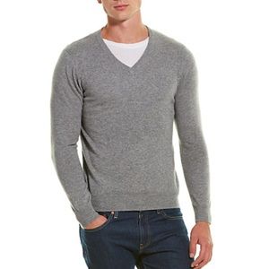 Phenix Cashmere V-Neck in Grey 4XT *NWT*